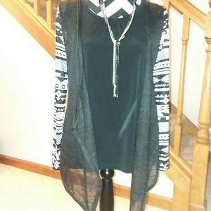 Open front shrug top